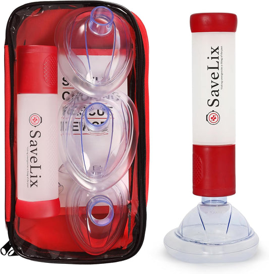 Anti-Choking Device 4 Pack – Portable Airway Suction Device & First Aid Kit for Adults & Children – Lightweight & Compact Emergency Solution for Home, Car & Travel